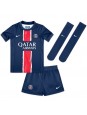 Paris Saint-Germain Joao Neves #87 Heimtrikotsatz für Kinder 2024-25 Kurzarm (+ Kurze Hosen)